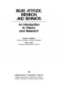 Image of Belief, Attitude, Intention, And Behavior: An Introduction To Theory and Research